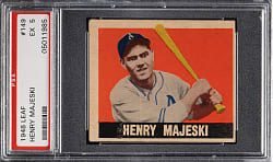 1948-1949 Leaf #149 Henry Majeski Short Print PSA EX 5
