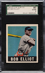 1948-1949 Leaf #65 Bob Elliot SGC EX/NM 80