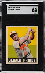 1948-1949 Leaf #111 Gerald Priddy SGC EX/NM 6