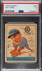 1938 R323 Goudey "Heads-Up" #267 Joe Kuhel PSA EX 5