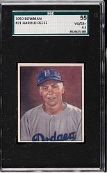 1950 Bowman #21 Pee Wee Reese SGC VG/EX+ 55