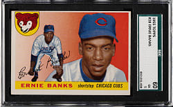 1955 Topps #28 Ernie Banks SGC EX 60