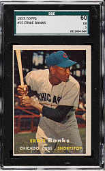 1957 Topps #55 Ernie Banks SGC EX 60