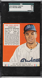 1952 Redman Tobacco #NL-17 Pee Wee Reese SGC VG+ 45