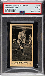 1916 M101-4 Sporting News #69 Wilbur Good PSA VG-EX 4