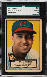 1952 Topps #189 Pete Reiser SGC GOOD+ 35 - "Canadian" Gray Back