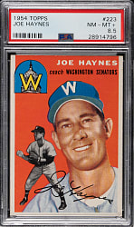 1954 Topps #223 Joe Haynes PSA NM-MT+ 8.5