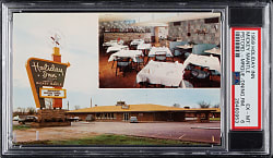 1959 Mickey Mantle's Holiday Inn Postcard PSA EX-MT 6