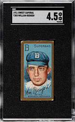 1911 T205 Gold Border William Bergen SGC VG/EX+ 4.5