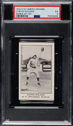 1922 E121 American Caramel (Series of 120) Curtis Walker PSA EX 5