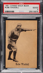 1951 Connie Mack Book Rube Waddell PSA GOOD 2