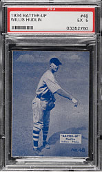1934-1936 R318 Batter-Up #48 Willis Hudlin PSA EX 5