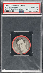 1912 E270 Colgan's Chips "Red Borders" Roy Hartzell PSA VG-EX 4