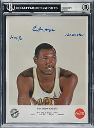 Elvin Hayes Signed Photograph Beckett GEM MINT 10