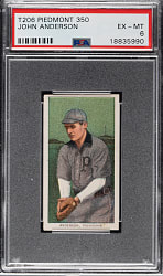 1909-1911 T206 White Border John Anderson PSA EX-MT 6