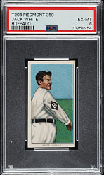 1909-1911 T206 White Border Jack White PSA EX-MT 6
