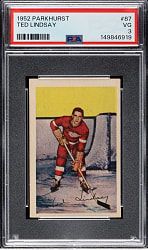 1952-1953 Parkhurst Hockey #87 Ted Lindsay PSA VG 3