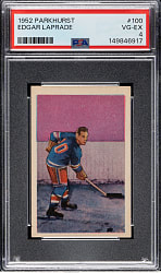 1952-1953 Parkhurst Hockey #100 Edgar LaPrade PSA VG-EX 4