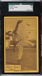 1929 R315 "Portraits and Action" Dazzy Vance Yellow SGC EX 60