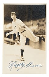 Lefty Grove Signed Photograph - JSA