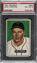 1951 Bowman #234 Clint Hartung PSA NM-MT 8