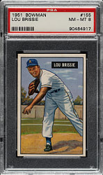 1951 Bowman #155 Lou Brissie PSA NM-MT 8