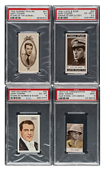 1934 to 1937 Godfrey Phillips, Lloyd & Sons, and Gallaher Gary Cooper PSA-Graded Collection (4)