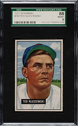 1951 Bowman #143 Ted Kluszewski SGC NM/MT 88