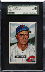 1951 Bowman #322 Luke Sewell SGC NM/MT 88