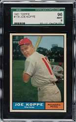1961 Topps #179 Joe Koppe SGC MINT 96