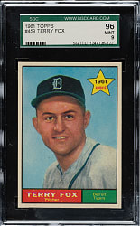 1961 Topps #459 Terry Fox SGC MINT 96