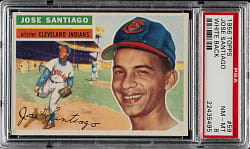 1956 Topps #59 Jose Santiago White Back PSA NM-MT 8