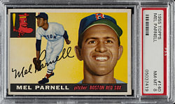 1955 Topps #140 Mel Parnell PSA NM-MT 8
