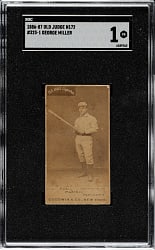 1887 N172 Old Judge George Miller SGC POOR 1