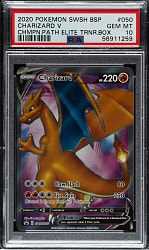 2020 Pokemon Sword & Shield Champions Path Elite Trainer Box #050 Charizard V PSA GEM MINT 10