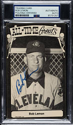 Signed 1973-1980 TCMA All-Time Greats Bob Lemon - PSA/DNA