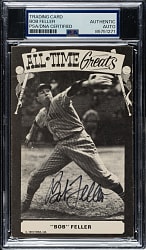 Signed 1973-1980 TCMA All-Time Greats Bob Feller - PSA/DNA