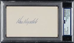 Don Drysdale Signed Index Card - PSA/DNA