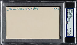 James "Cool Papa" Bell Signed Index Card - PSA/DNA