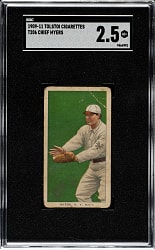1909-1911 T206 White Border Chief Myers Fielding SGC GOOD+ 2.5 - Tolstoi Back