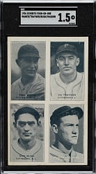 1936 Four-On-One Exhibits Paul Waner/Pie Traynor/Bush/Vaughn SGC FAIR 1.5