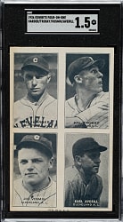 1936 Exhibits 4-on-1 Earl Averill/Harder/Trosky/Vosmik SGC FAIR 1.5
