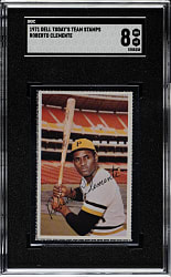 1971 Dell Today's Team Stamps All Stars Roberto Clemente SGC NM/MT 8