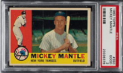 1960 Topps #350 Mickey Mantle PSA GOOD 2