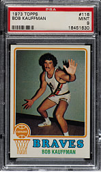 1973-1974 Topps Basketball #116 Bob Kauffman PSA MINT 9