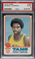 1973-1974 Topps Basketball #185 George Thompson PSA MINT 9