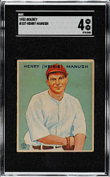 1933 R319 Goudey #107 Heinie Manush SGC VG/EX 4