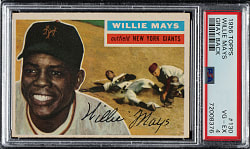 1956 Topps #130 Willie Mays Gray Back PSA VG-EX 4