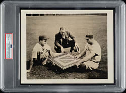 Circa 1939 Joe Cronin and Jimmie Fox Newspaper Enterprise Association Photograph PSA/DNA Type III