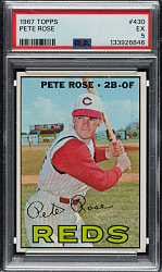 1967 Topps #430 Pete Rose PSA EX 5